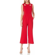 Calvin Klein womens Sleeveless Jumpsuit With Cut Outs