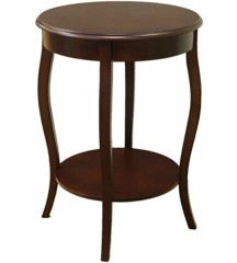 Frenchi Furniture Table, Mahogany, 18.12 in x 18.12 in x 25.02 in